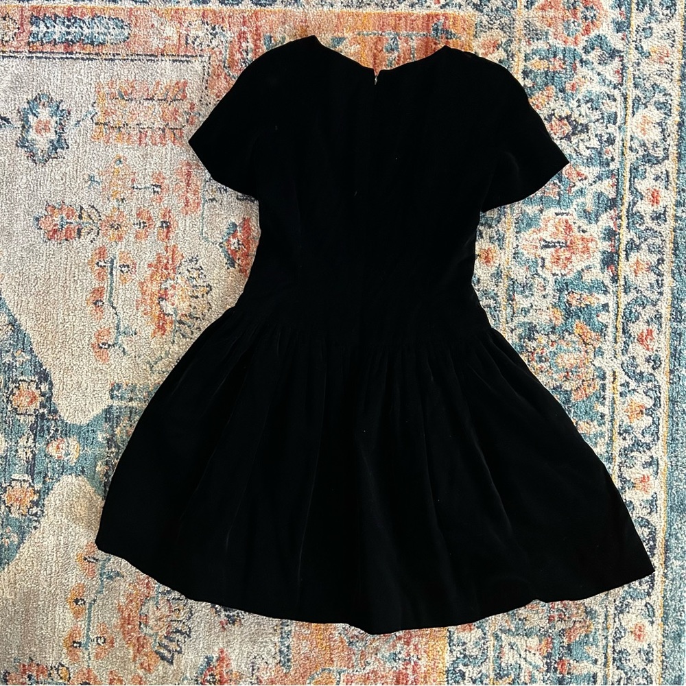 Vintage 1990s Scaasi Velvet Dress Size 10 - Picture 5 of 7